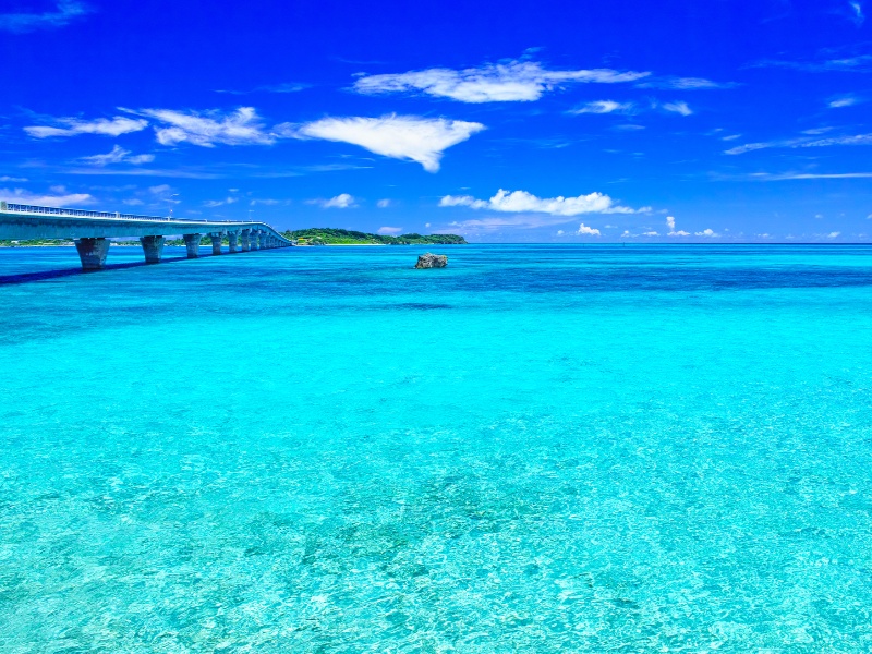 宮古島側から見た池間大橋（イメージ）