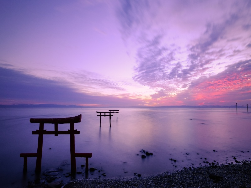 佐賀県・大魚神社の海中鳥居