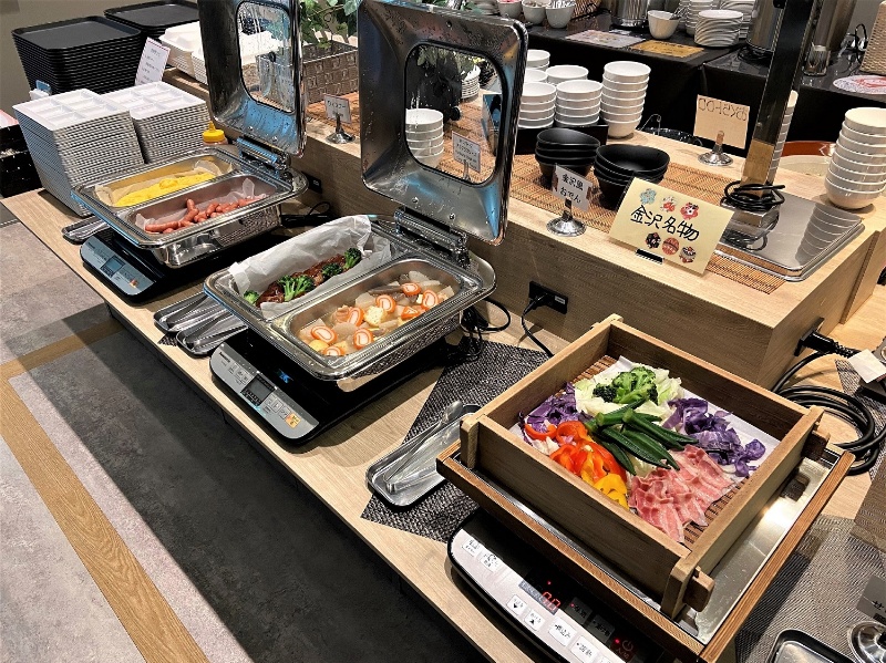 チサンバジェット金沢駅前　朝食（一例）