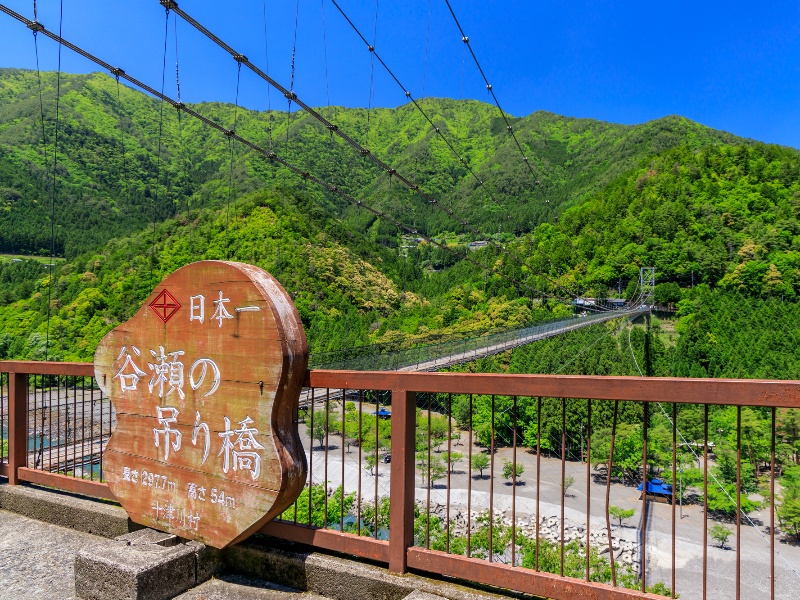 谷瀬の吊り橋