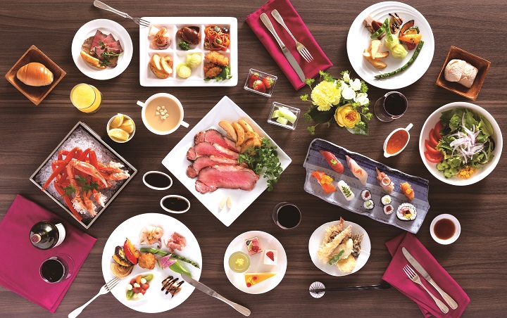 夕食ビュッフェ一例