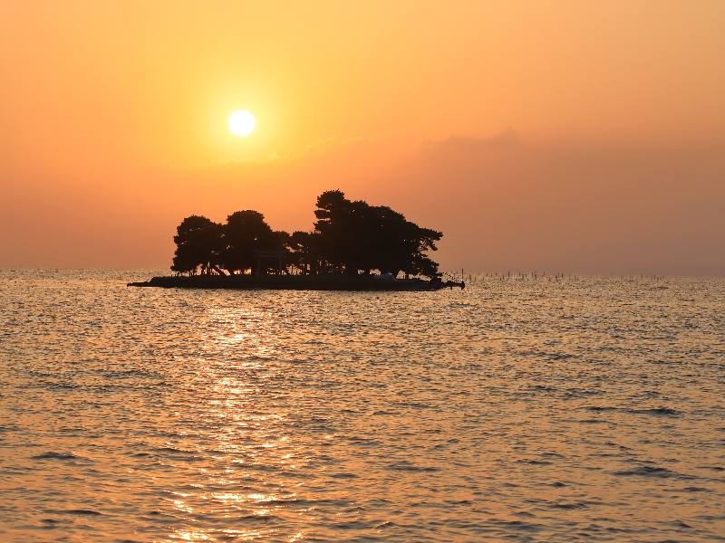 宍道湖の夕日