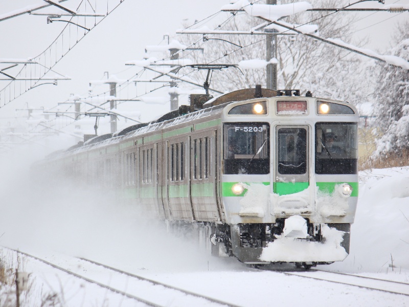 JR北海道の快速エアポート・冬